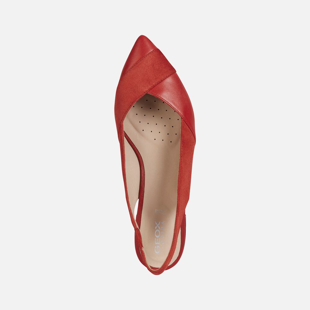 Ballerines Geox Charyssa - Rouge - Femme 150342-NKO